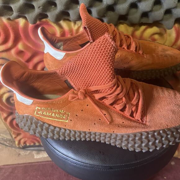 Adidas Originals Kamanda DB2776 Raw Amber Burnt Orange Suede Leather Mens Sz 11 main image 5